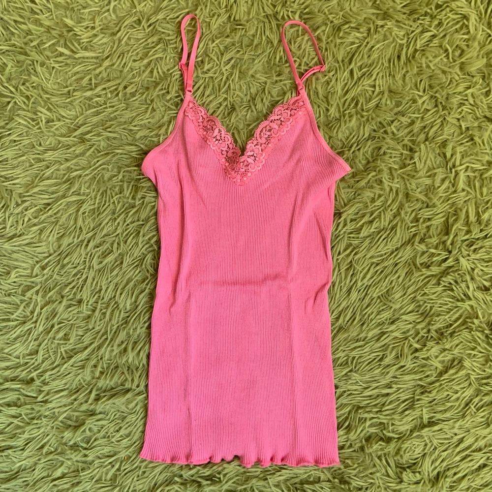 Pink lace Victoria secret tank🌷